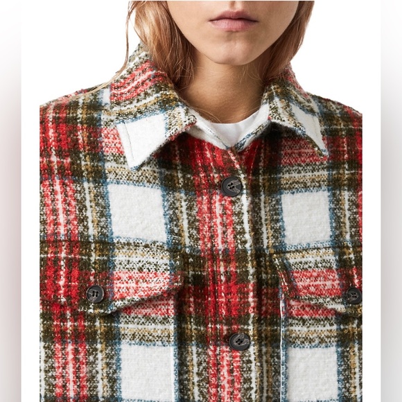 NWT Allsaints Nia Check Coat - Picture 4 of 10